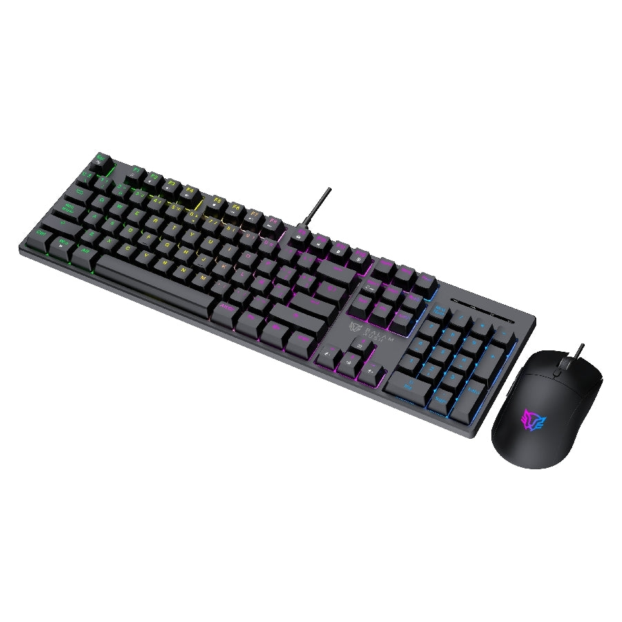 KIT TECLADO Y MOUSE BALAM RUSH FUSION VANGUARD 100 CKG690 / ALAMBRICO / RGB / DOBLE INYECCION / 3600 DPI / WINDOWS - MAC - IOS -ANDROID /BR-945745 / ANTI-GHOSTING 26 TECLAS