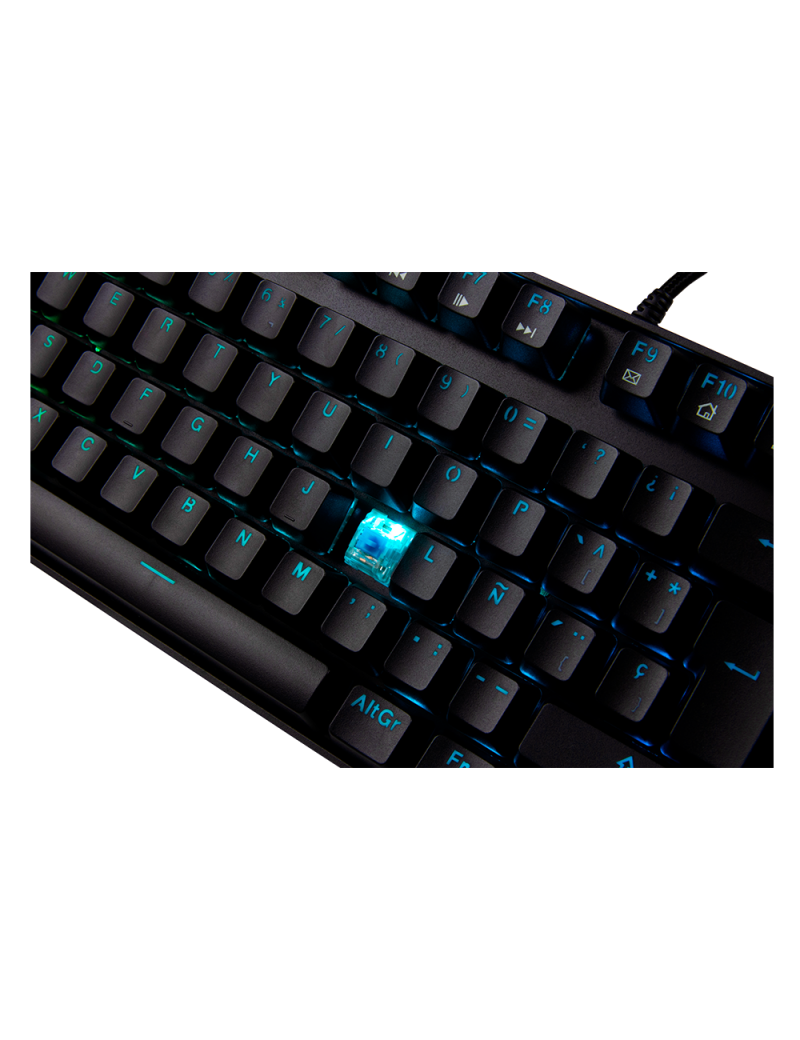 Teclado Gamer Mecánico Switch Azul Alámbrico Dominate Balam Rush