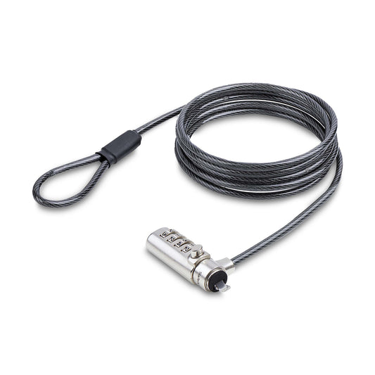 StarTech.com SNBLC4D-LAPTOP-LOCK cable antirrobo Negro, Plata 2 m