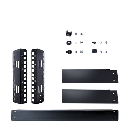 StarTech.com RK4OD armario rack Rack o bastidor independiente Negro