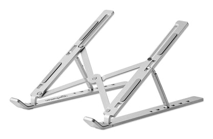 Soporte laptop Manhattan p/Escritorio de posiciones aluminio Premium