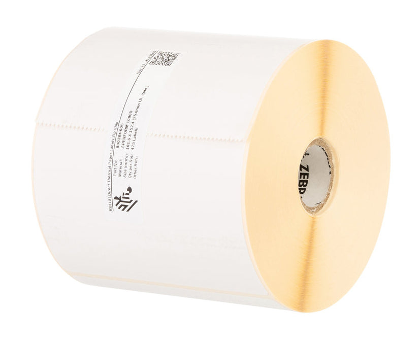 Etiqueta Papel Zebra 4x2" DT Z-Perform 1000D Value Sin Recubrimiento Adhesivo Núcleo 1" 1240/ 6pzs de Rollo x Caja