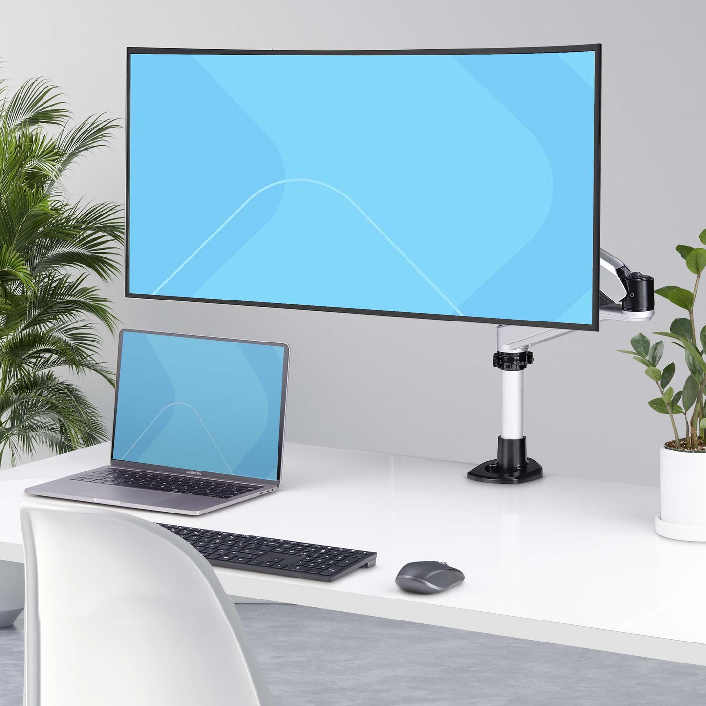 StarTech.com 1MP1ACG-MONITOR-ARM soporte para pantalla plana 76.2 cm (30") Negro, Plata