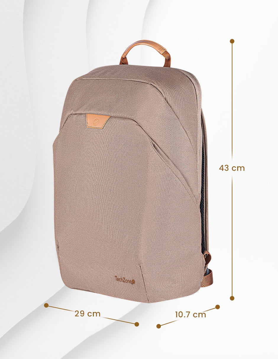 Mochila TechZone Echo Hero de 15 6 de Materiales Reciclados Camel
