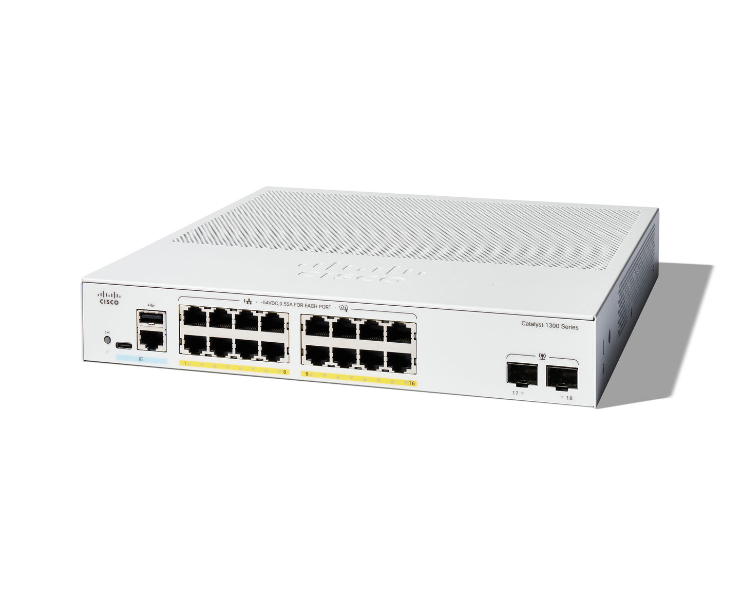 Cisco C1300-16P-2G dispositivo de redes Gestionado L2/L3 Gigabit Ethernet (10/100/1000) Blanco