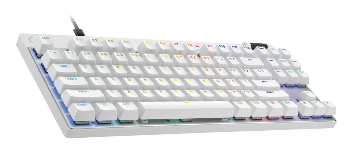 Logitech PRO X TKL Rapid teclado Juego USB QWERTY Inglés Blanco