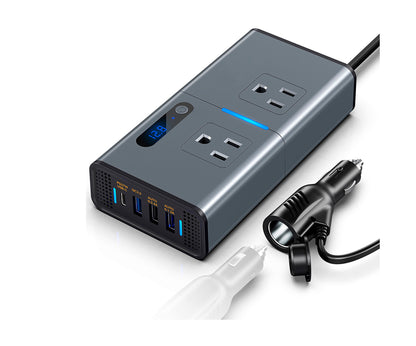 CDP XVU212 adaptador e inversor de corriente Interior 200 W Negro, Gris