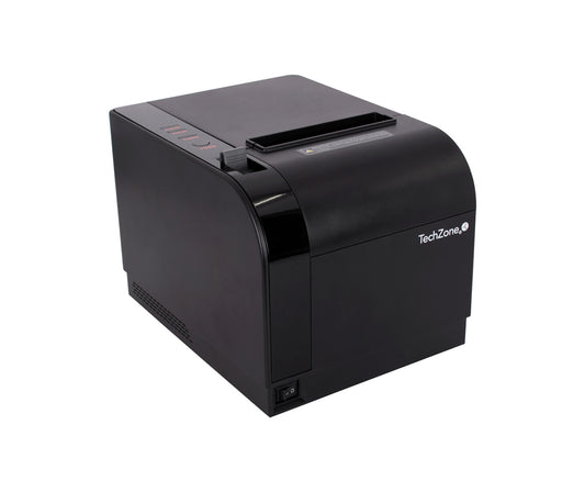 Impresora Térmica TechZone TZBE301 80mm Vel 300mm/s 203dpi USB/Serial/RJ45/RJ11 Cortador Automático 1 Año Garantía