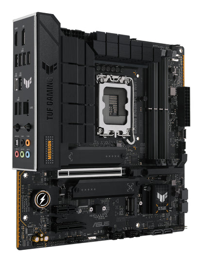 Tarjeta Madre Asus TUF Gaming B760M-PLUS WIFI II 4xDDR5 192GB 7800Mhz PCIe 5.0 M.2 HDMI DP S 1700 13th 14th mATX Wi-Fi6E