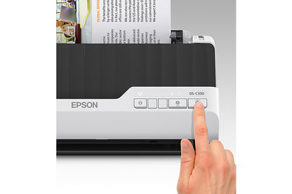 Epson DS-C330 Escáner alimentado con hojas Negro, Gris