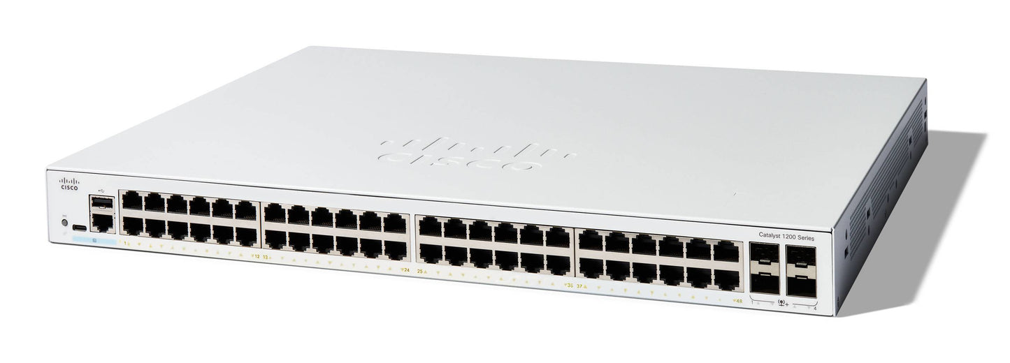 Cisco C1200-48T-4X dispositivo de redes Gestionado L2/L3 Gigabit Ethernet (10/100/1000) Blanco