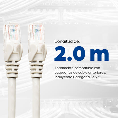 Intellinet 341967 cable de red Blanco 2 m