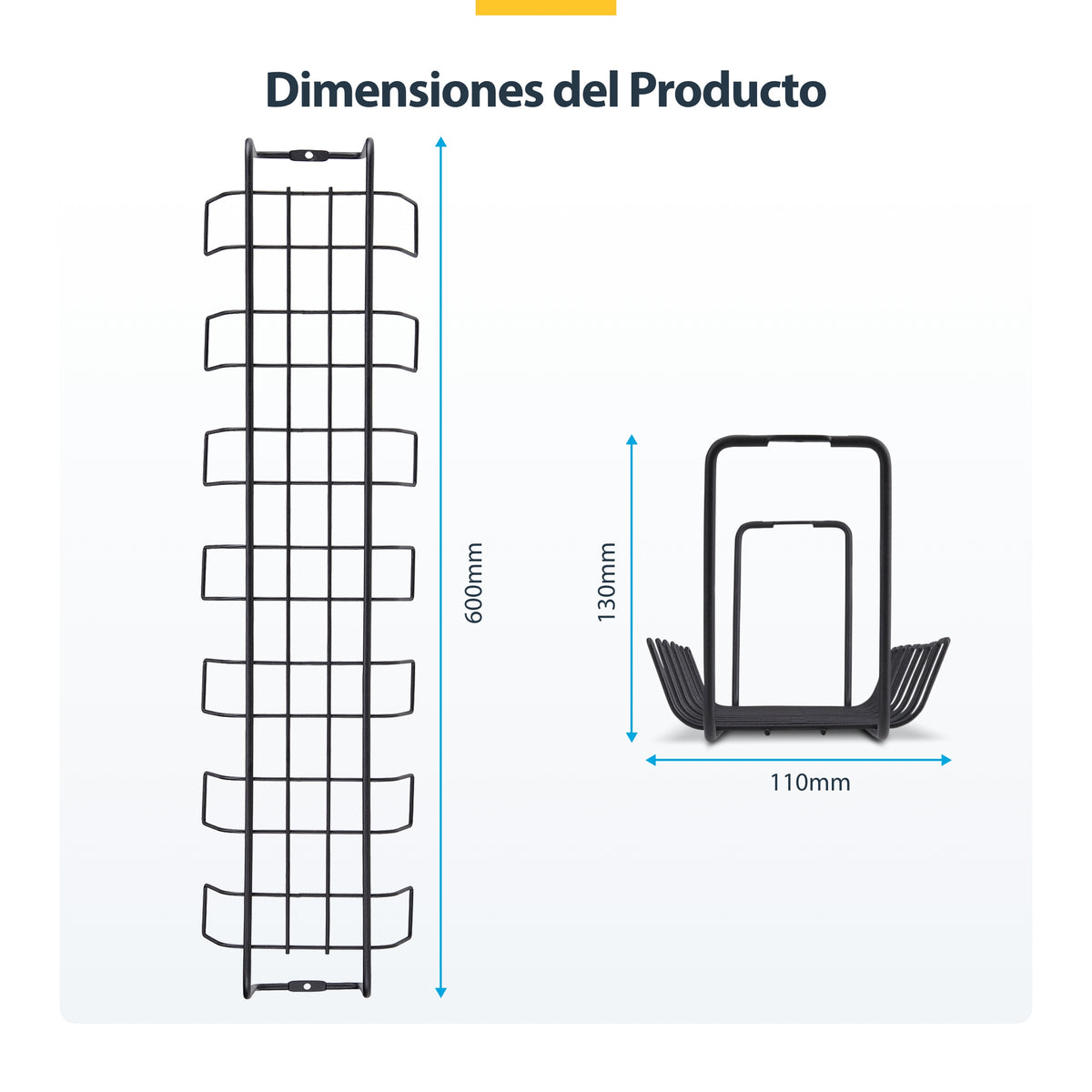StarTech.com S1MB-DESK-CABLE-TRAY organizador de cables Cesta de cables 1 pieza(s)