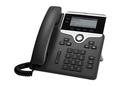 Cisco 7821 teléfono IP Negro, Plata 2 líneas