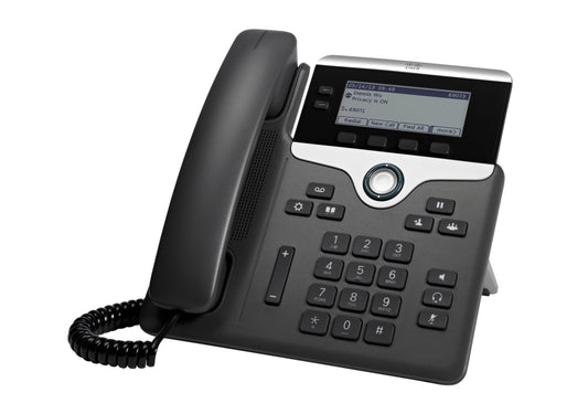 Cisco 7821 teléfono IP Negro, Plata 2 líneas