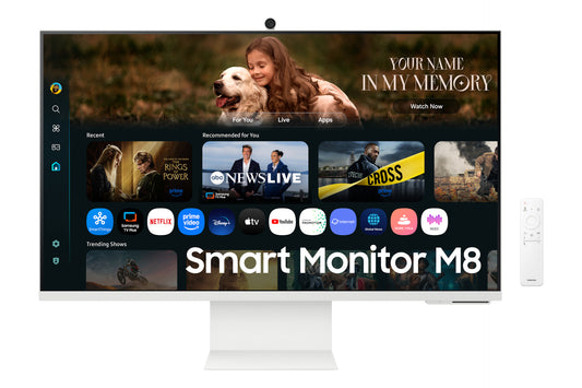 Samsung M8 LS32FM801ULXZX monitor de computadora 81.3 cm (32") 3840 x 2160 Pixeles 4K Ultra HD LCD Blanco