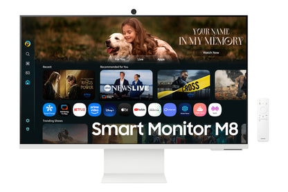 Samsung M8 LS32FM801ULXZX monitor de computadora 81.3 cm (32") 3840 x 2160 Pixeles 4K Ultra HD LCD Blanco