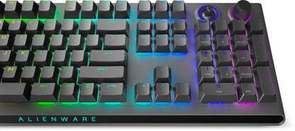 Alienware AW920K teclado Juego USB + RF Wireless + Bluetooth QWERTY Inglés de EE.UU. Gris