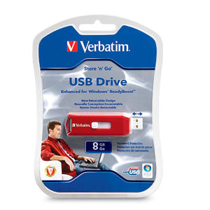 Memoria USB VERBATIM Flash 2.0 Store "n" Go 8GB - Rojo