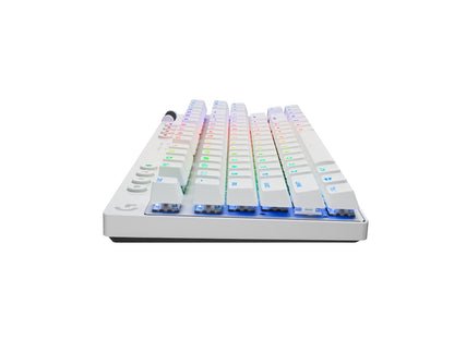 Logitech G 920-012143 teclado Juego RF inalámbrico + bluetooth QWERTY Inglés Blanco