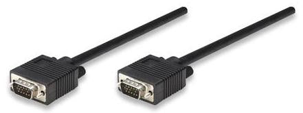 Cable Manhattan SVGA 8mm HD15 M-M 11m Color Negro