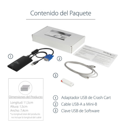 StarTech.com NOTECONS02 interruptor KVM Negro