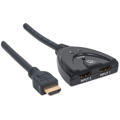 Manhattan 207416 divisor de vídeo 2x HDMI