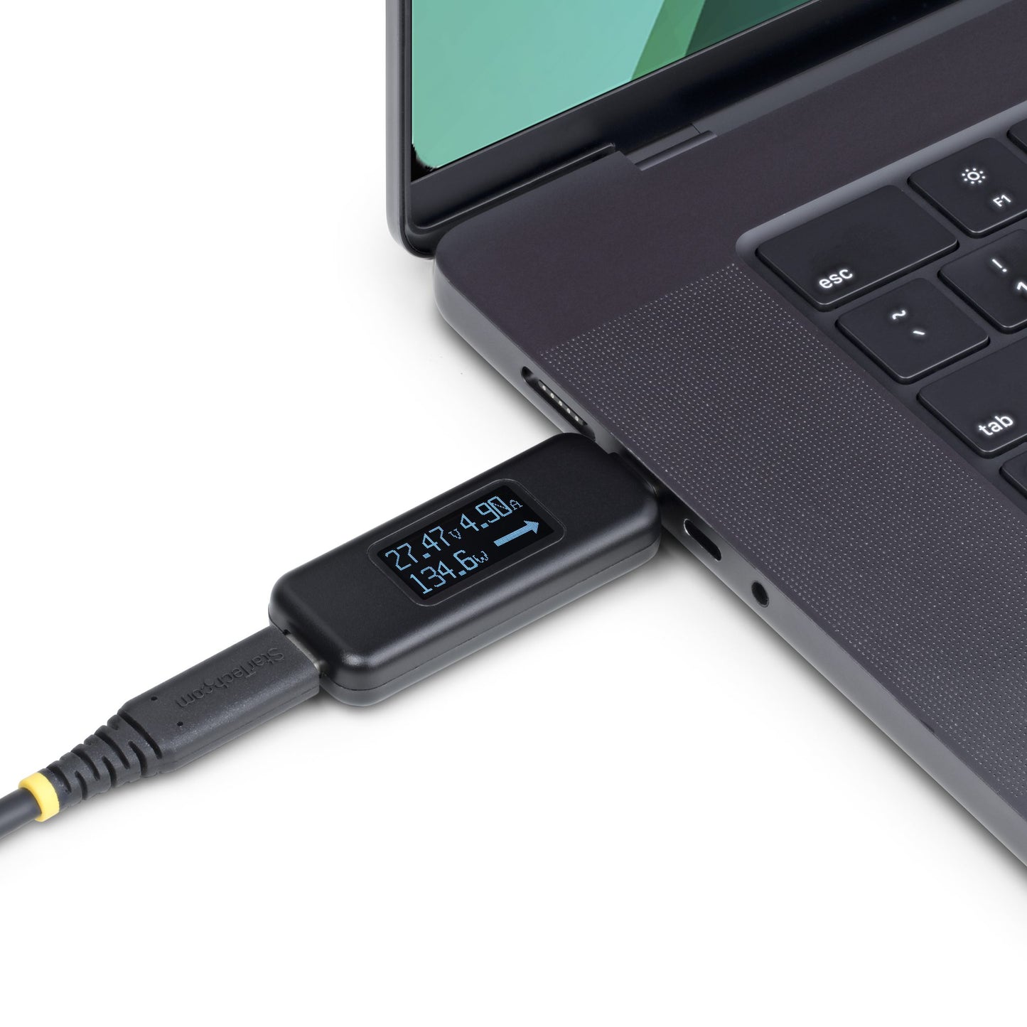 StarTech.com USBC-PWRTESTER comprobador de suministro de energía Negro
