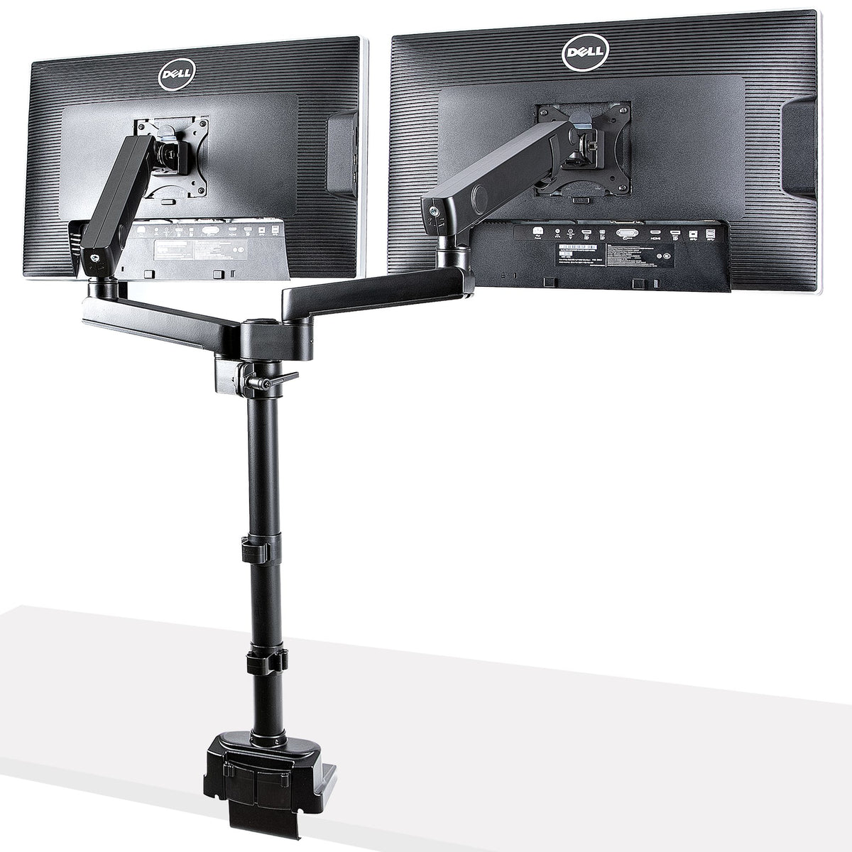 StarTech.com ARMDUALPIVOT soporte para pantalla plana 81.3 cm (32") Escritorio Negro