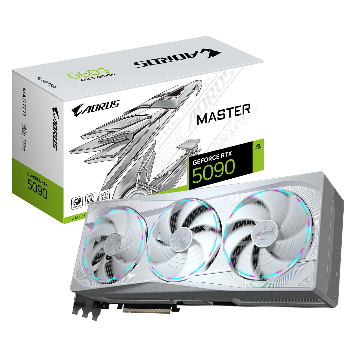 Tarjeta de Video Gigabyte AORUS NVIDIA GeForce RTX 5090 MASTER ICE 32GB 512-bit GDDR7 PCI Express x16 5.0