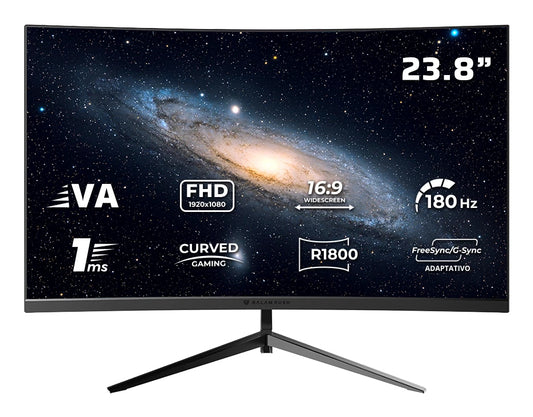 Balam Rush Andromeda MAG24Y monitor de computadora 60.5 cm (23.8") 1920 x 1080 Pixeles Full HD LCD Negro