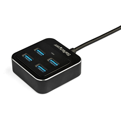 StarTech.com HB31C4AB nodo concentrador USB 3.2 Gen 2 (3.1 Gen 2) Type-C 10000 Mbit/s Negro