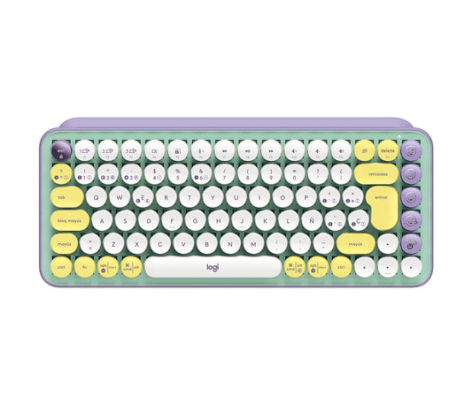 Teclado Logitech Pop Mecánico Teclas Emoji Personalizables Color Fresh Vibes