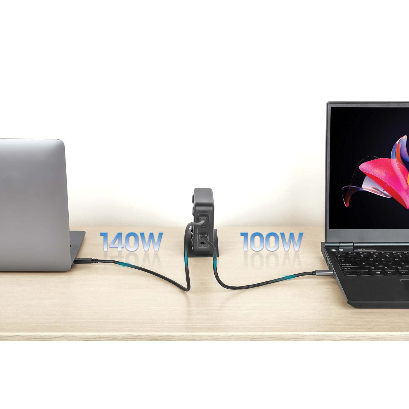 Estación de carga USB-C Manhattan 4 puertos USB-C PD 240W