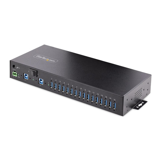 StarTech.com 5G16AINDS-USB-A-HUB nodo concentrador USB 3.2 Gen 1 (3.1 Gen 1) Type-B 5000 Mbit/s Negro
