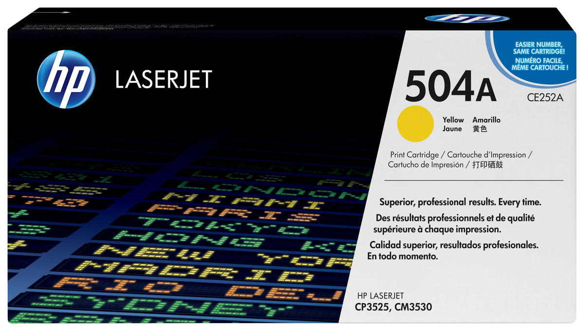 TONER HP CP3525 CM3530 MFP AMARILLO