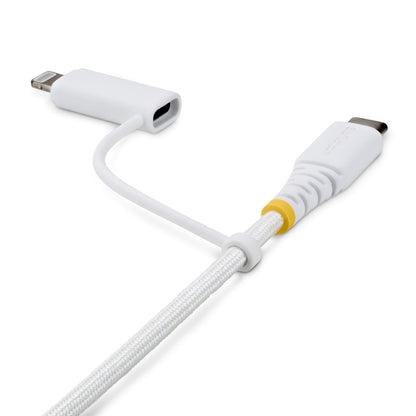 StarTech.com 1M-U2-LNTC-CABLE cable USB USB C 0.48 Gbit/s Blanco
