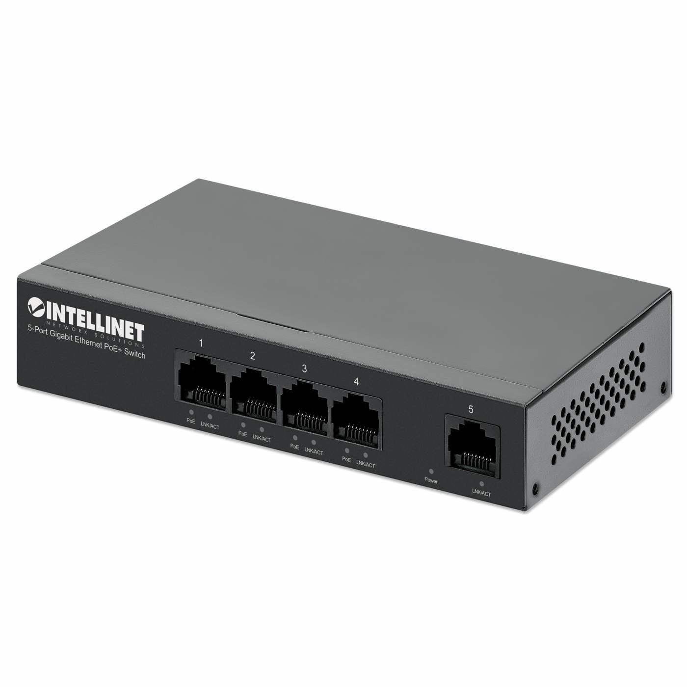 Intellinet 561792 dispositivo de redes Gigabit Ethernet (10/100/1000) Energía sobre Ethernet (PoE) Negro