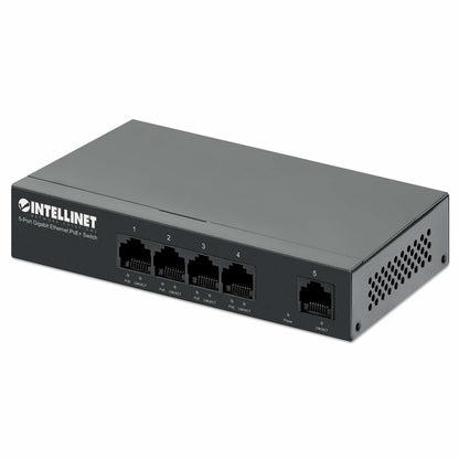 Intellinet 561792 dispositivo de redes Gigabit Ethernet (10/100/1000) Energía sobre Ethernet (PoE) Negro