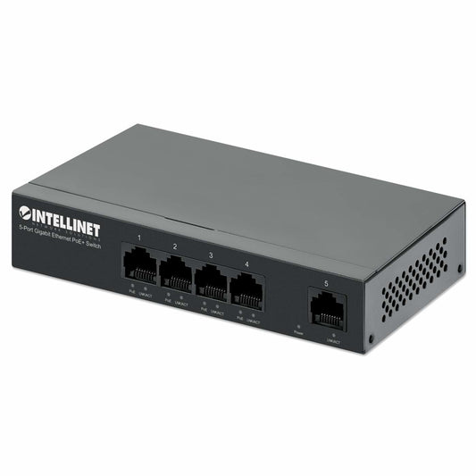Intellinet 561792 dispositivo de redes Gigabit Ethernet (10/100/1000) Energía sobre Ethernet (PoE) Negro
