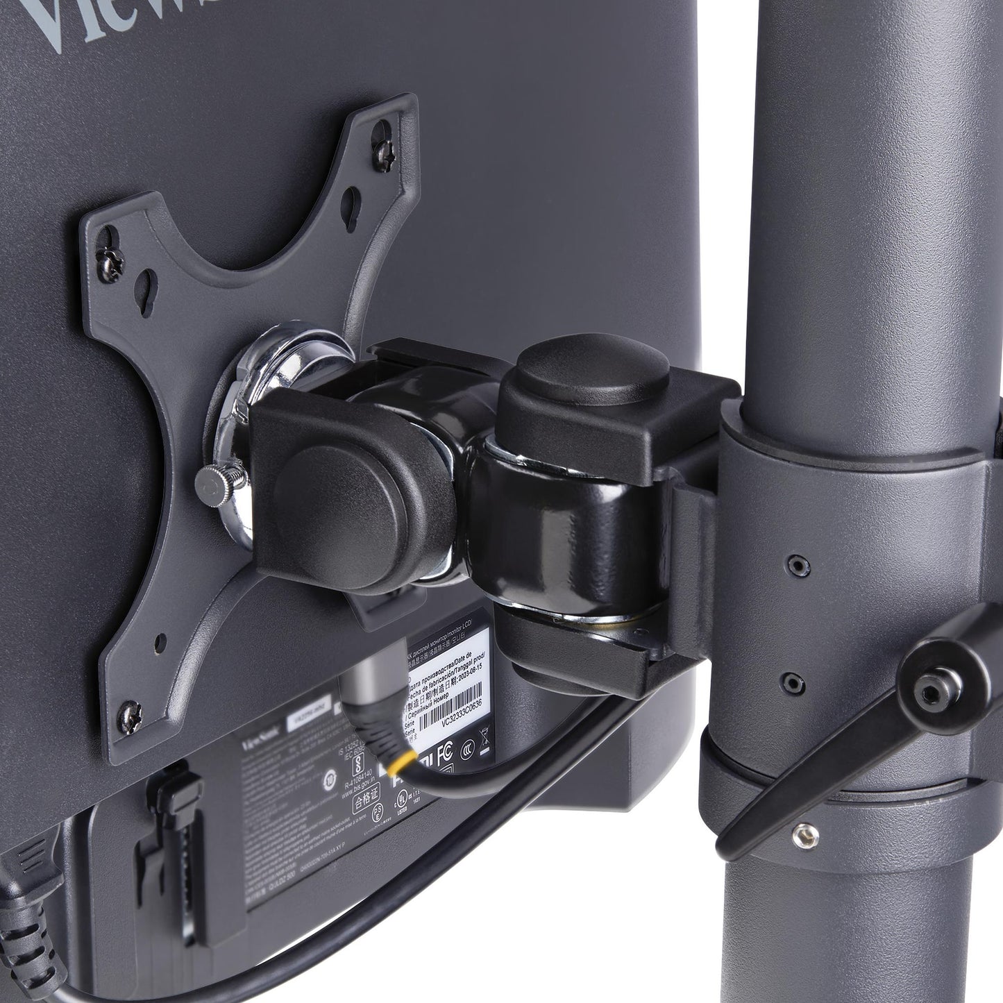 StarTech.com H2MPV-MONITOR-MOUNT soporte para pantalla plana 124.5 cm (49") Negro