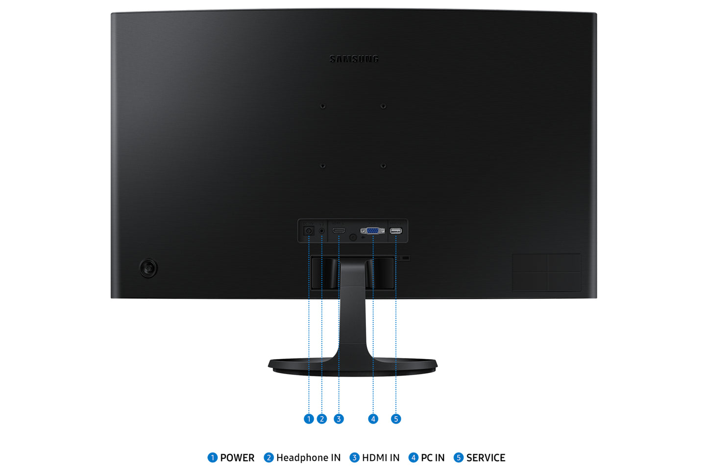 Samsung LS27D360GALXZX monitor de computadora 68.6 cm (27") 1920 x 1080 Pixeles Full HD LED Negro