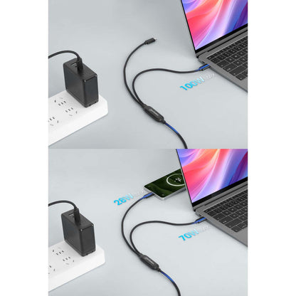 Manhattan 355810 cable USB 2 m USB C 2 x USB C 100 W Negro
