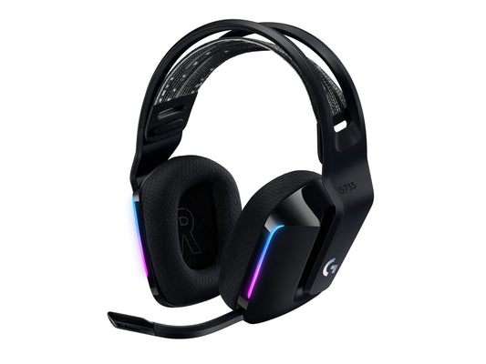 Audífonos Logitech G733 LIGHTSPEED Gaming Inalámbricos RGB Color Negro