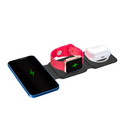 CARGADOR PERFECT CHOICE INALAMBRICO 3 EN 1 CHARGE