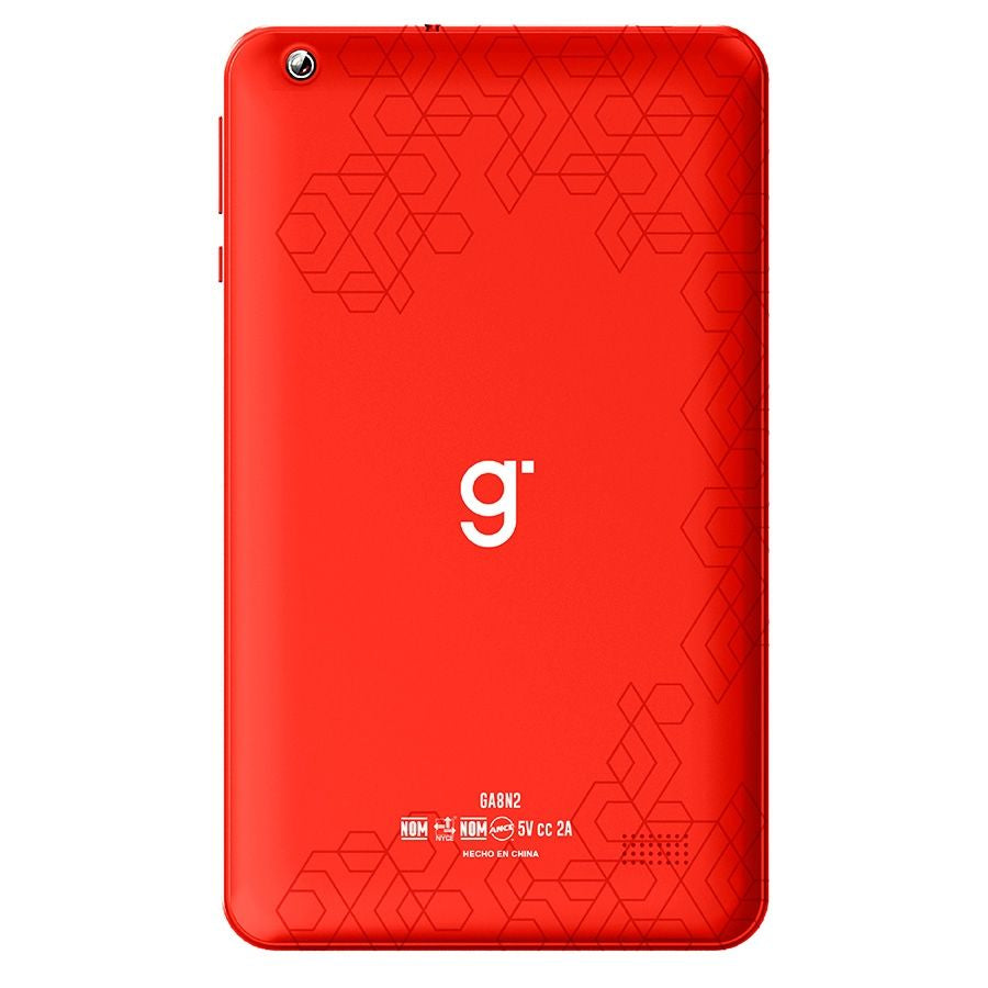 Ghia GA8N2R tableta Allwinner 64 GB 17.8 cm (7") 4 GB Android 14 Rojo