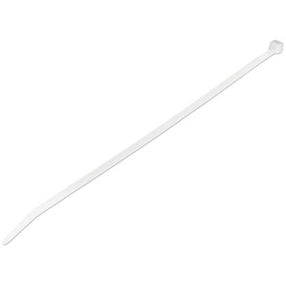 StarTech.com CBMZT10N sujeción para cable Abrazadera de cable liberable Nylon, Plástico Blanco 100 pieza(s)