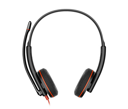 HP Poly Blackwire 3225 Stereo USB-C Headset +3.5mm Plug +USB-C/A Adapter (Bulk) Alámbrico Diadema Oficina/Centro de llamadas USB Tipo C Negro