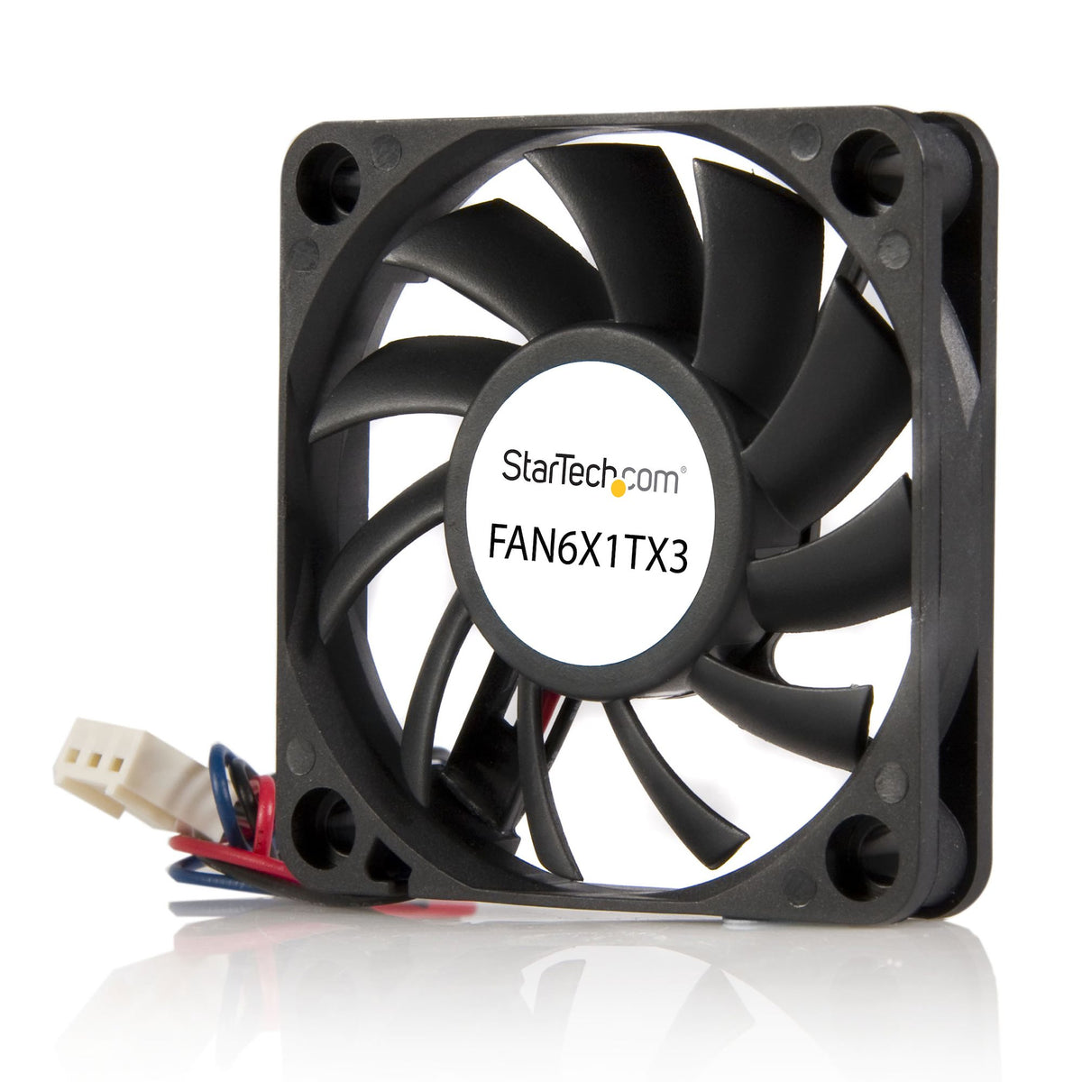 StarTech.com FAN6X1TX3 sistema de refrigeración de computadora Gabinete de la computadora Ventilador 6 cm Negro