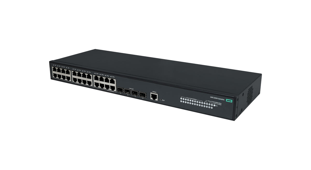 HPE CW 2050 20p 10/100/1000BASE-T 4p Smart Rate 1/2.5GbE 4p SFP 1G/2.5G Gestionado Gigabit Ethernet (10/100/1000) Negro
